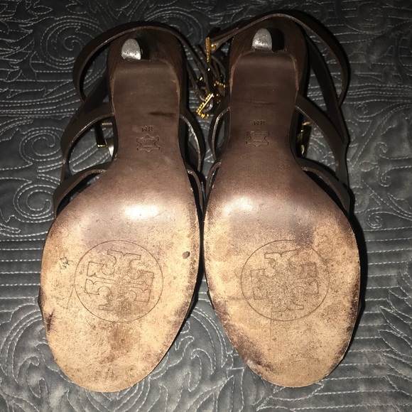 TORY BURCH FRANCESCA GLADIATOR HEELS - SZ 8 - Picture 7 of 8